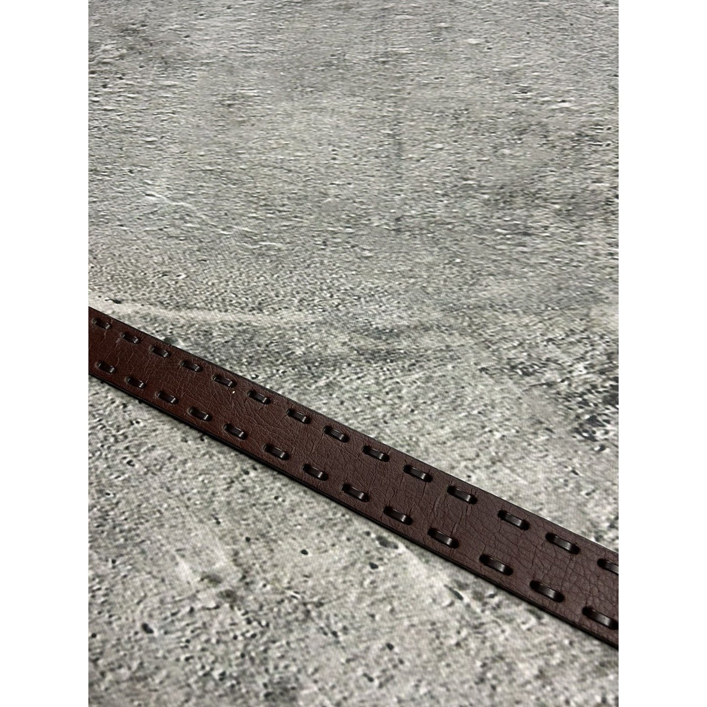 Vintage Diesel Belt Y2K Stitching Punk Leather