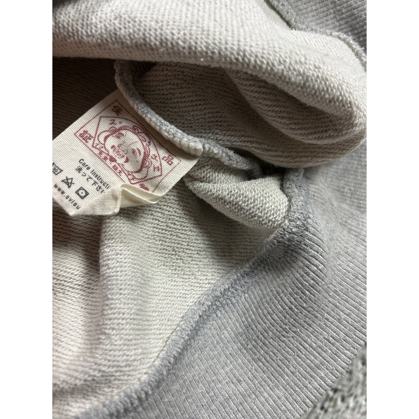 Evisu sweatshirt multilogo seagull vintage grey Y2K