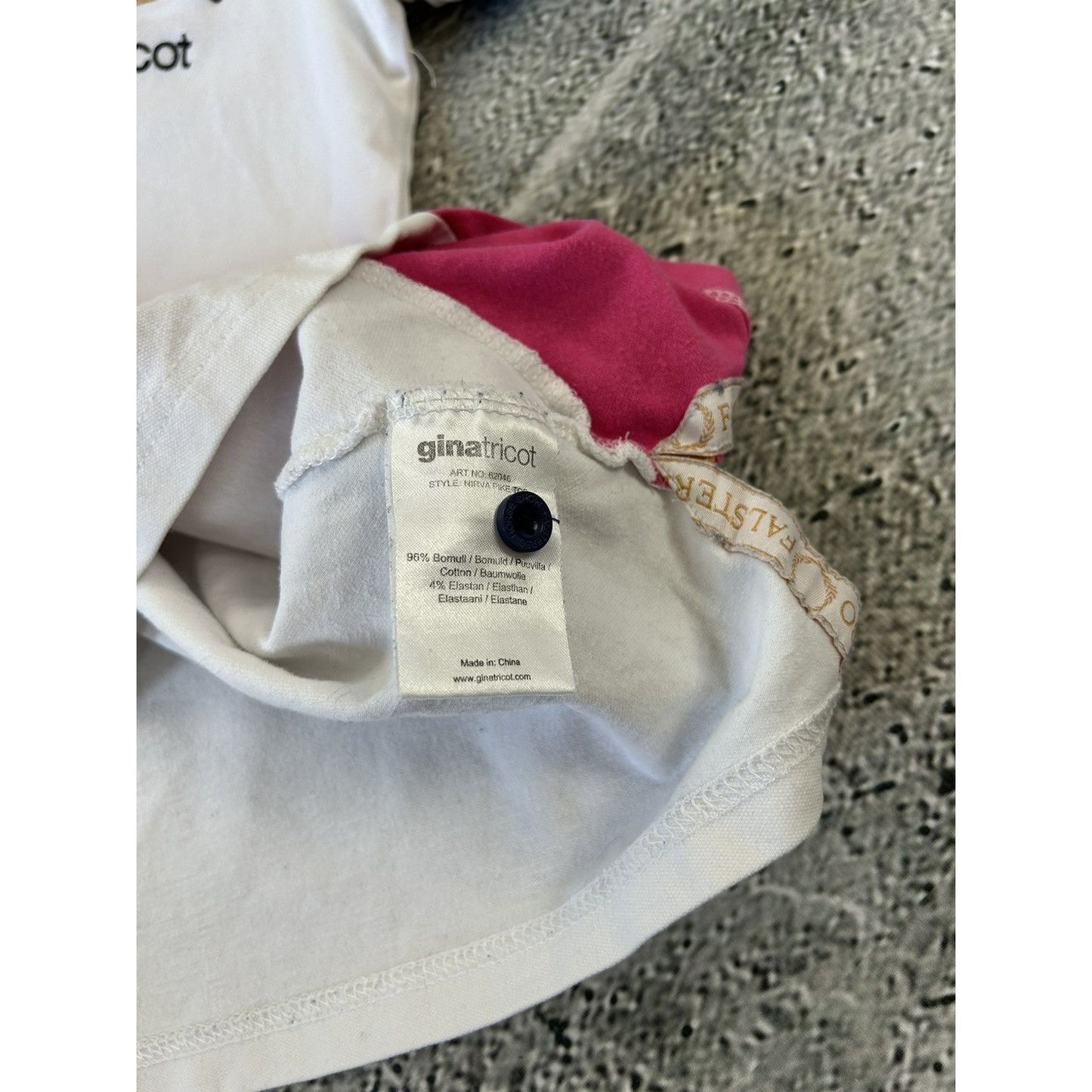 Chief Keef Polo white pink T-shirt Y2K Gina Tricot
