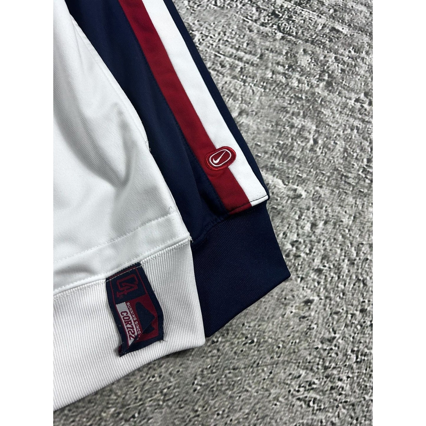 Nike Cortez track jacket zip sweatshirt vintage 2000s white