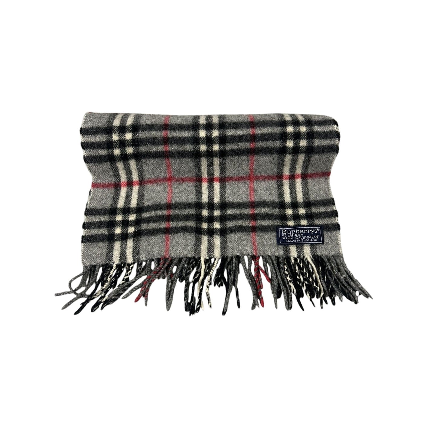 Burberry scarf cashmere grey nova check rare