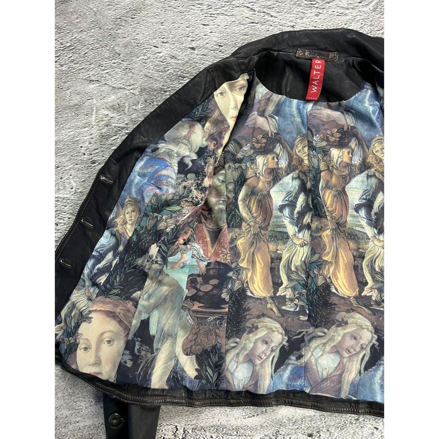 Vintage Leather Jacket Avant Garde Walter Leder Y2K