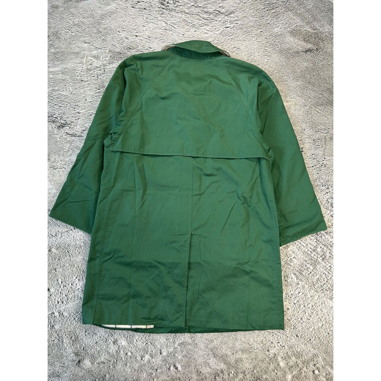 Burberrys coat trench green vintage