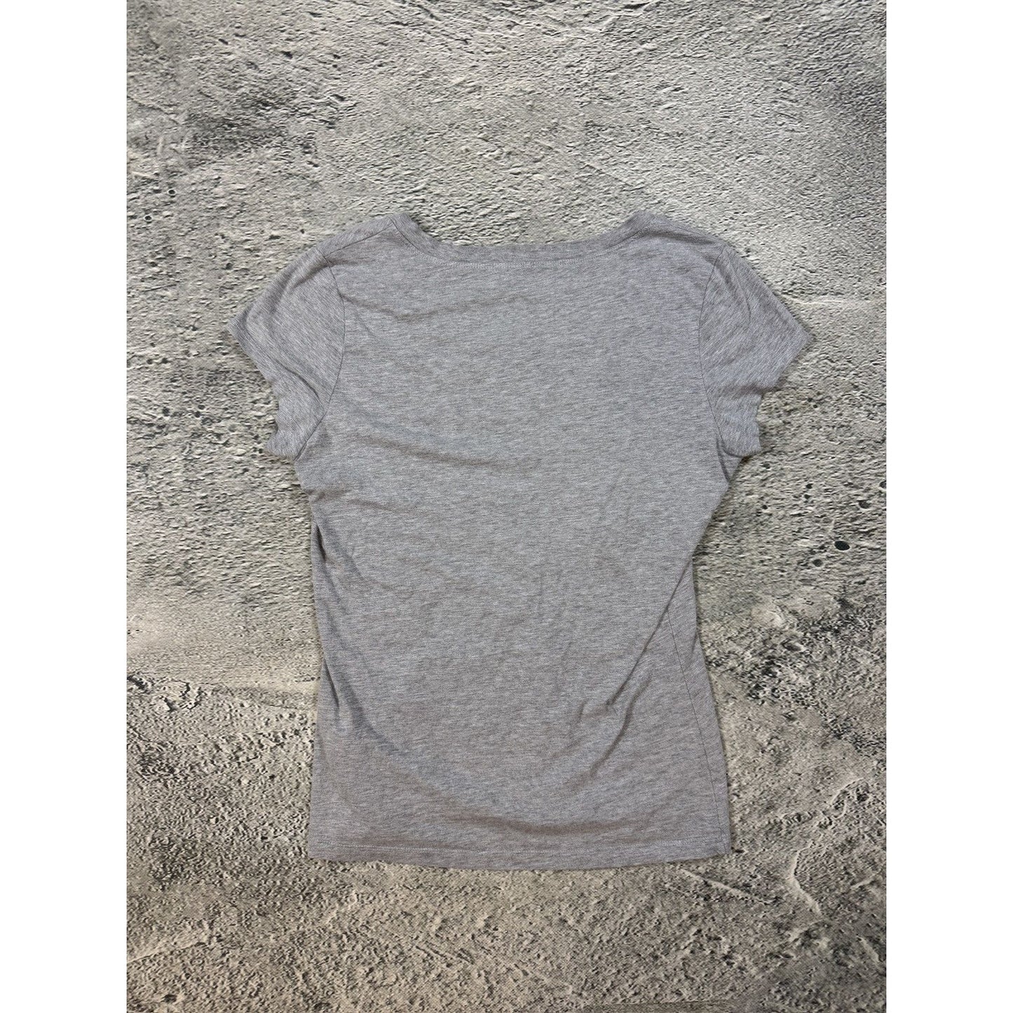 True Religion gray red rhinestones T-shirt logo