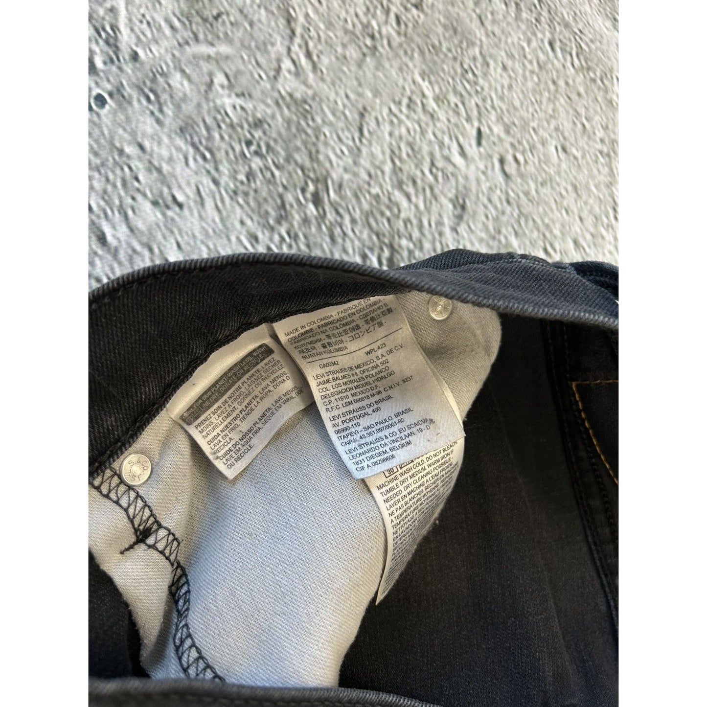 Levi’s 514 vintage black jeans denim pants