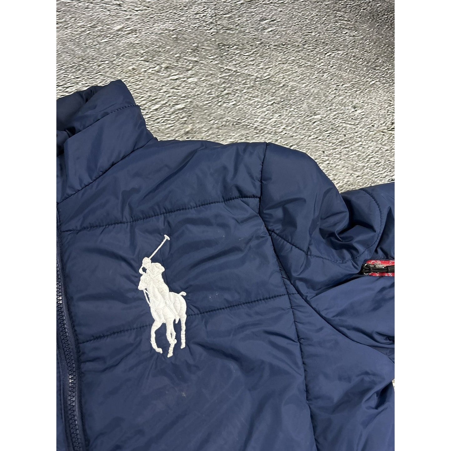 Chief Keef Polo Ralph Lauren vintage navy USA padded jacket