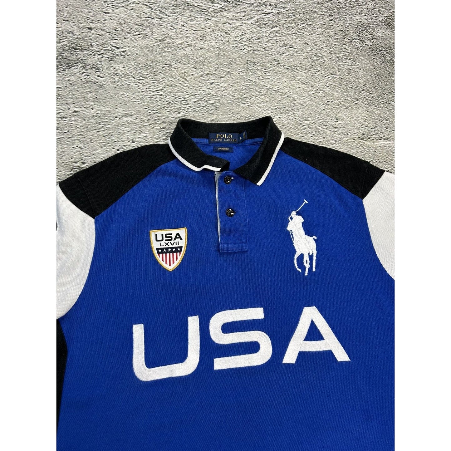 Chief Keef Polo Ralph Lauren USA Polo T-shirt vintage flag