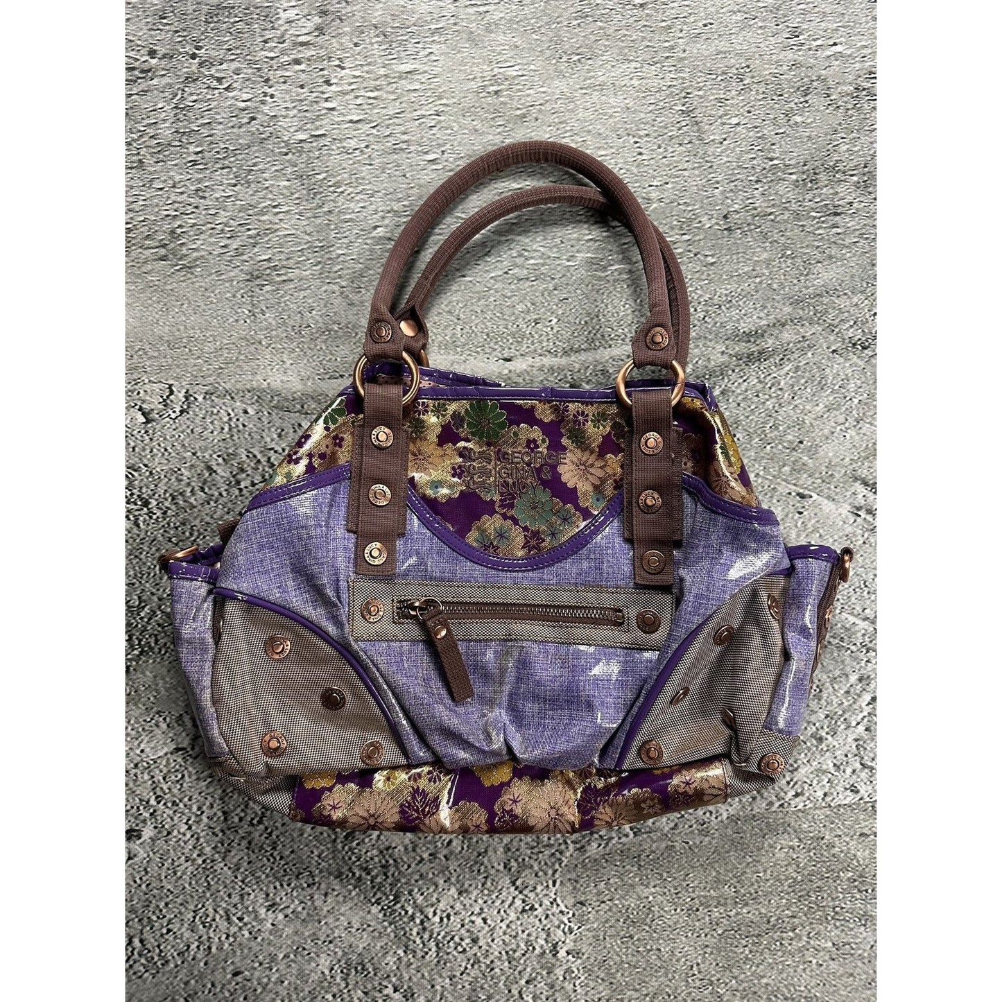George Gina & Lucy bag Y2K vintage bagavan floral purple
