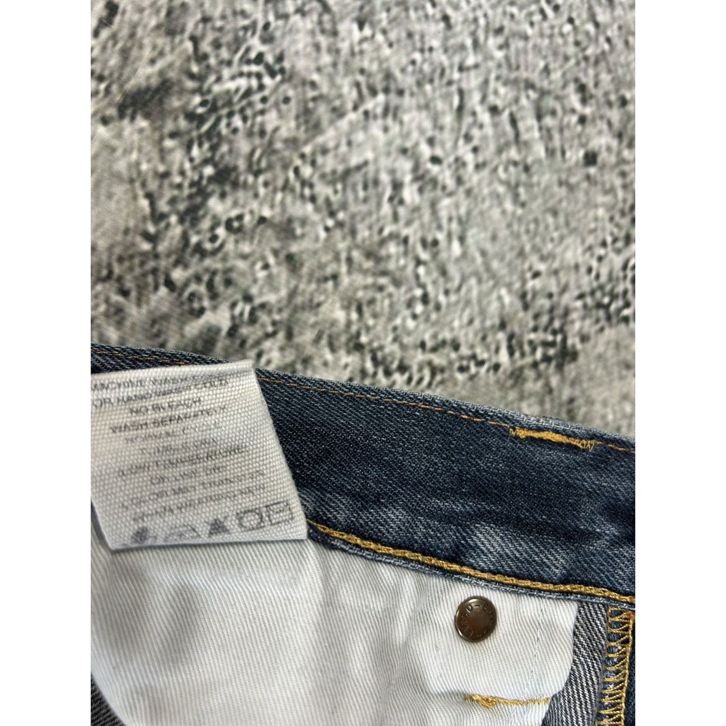 Evisu jeans red daicock big logo selvedge navy denim