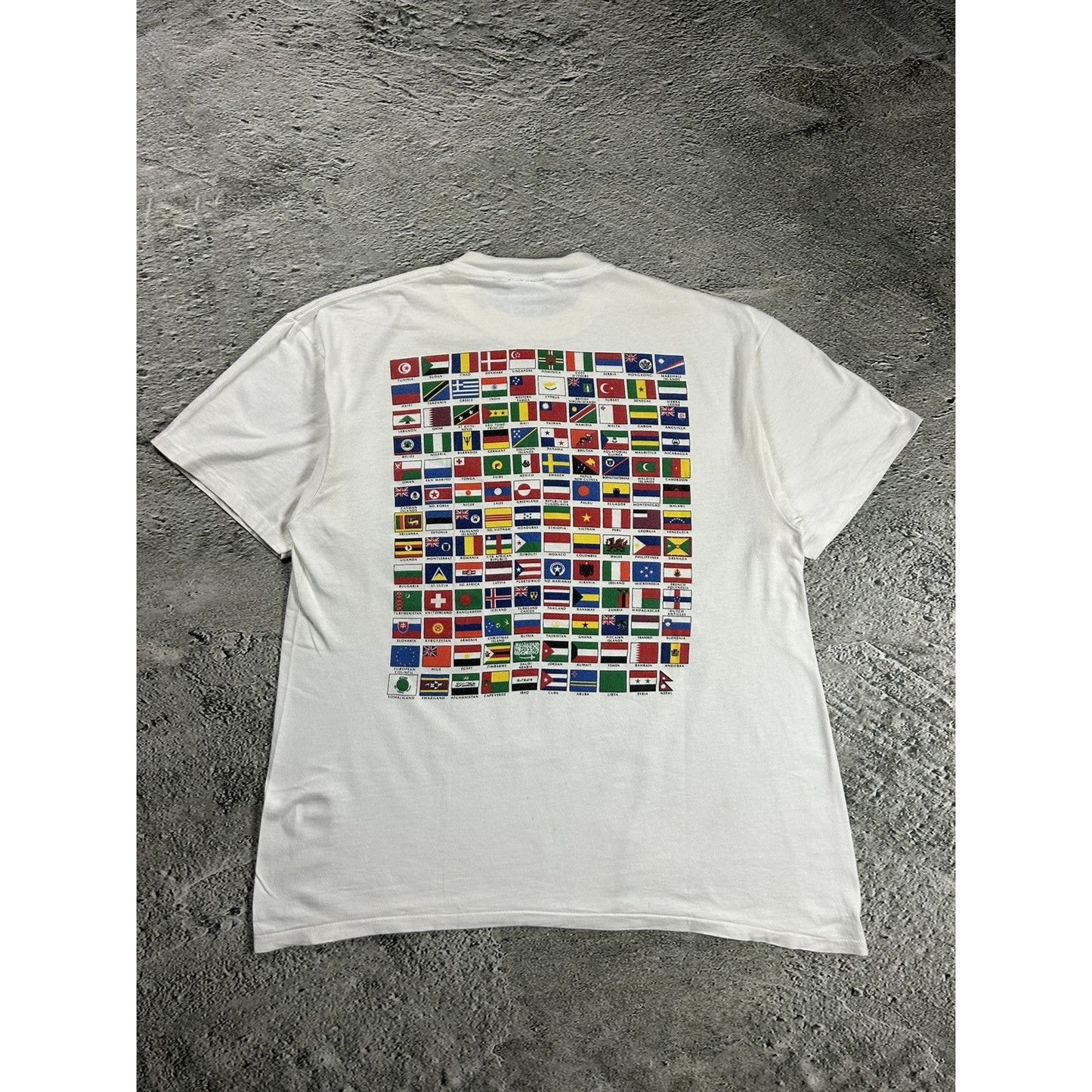 Citizen Of The World Vintage T-Shirt flags single stitch 90s