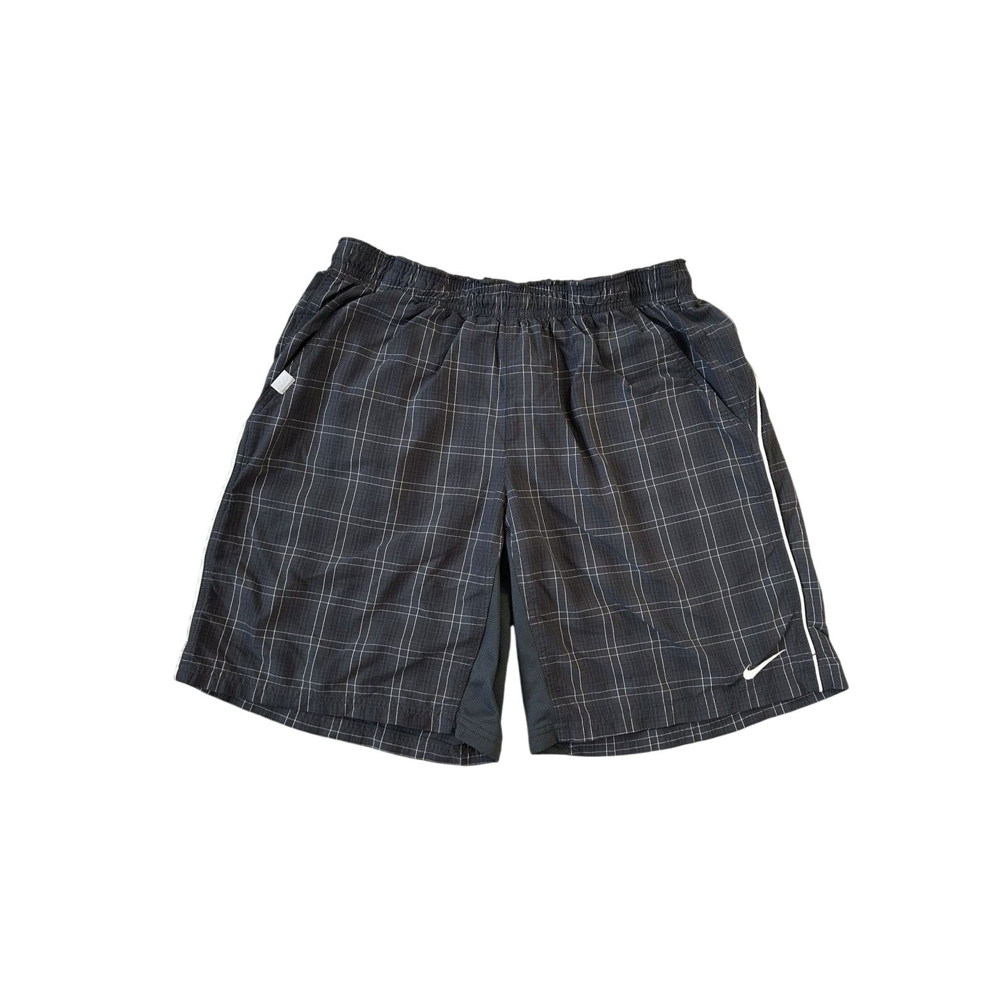 Nike vintage black shorts track pant small swoosh Y2K