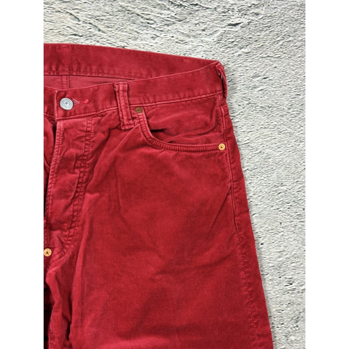 Evisu red pants jeans made in japan vintage