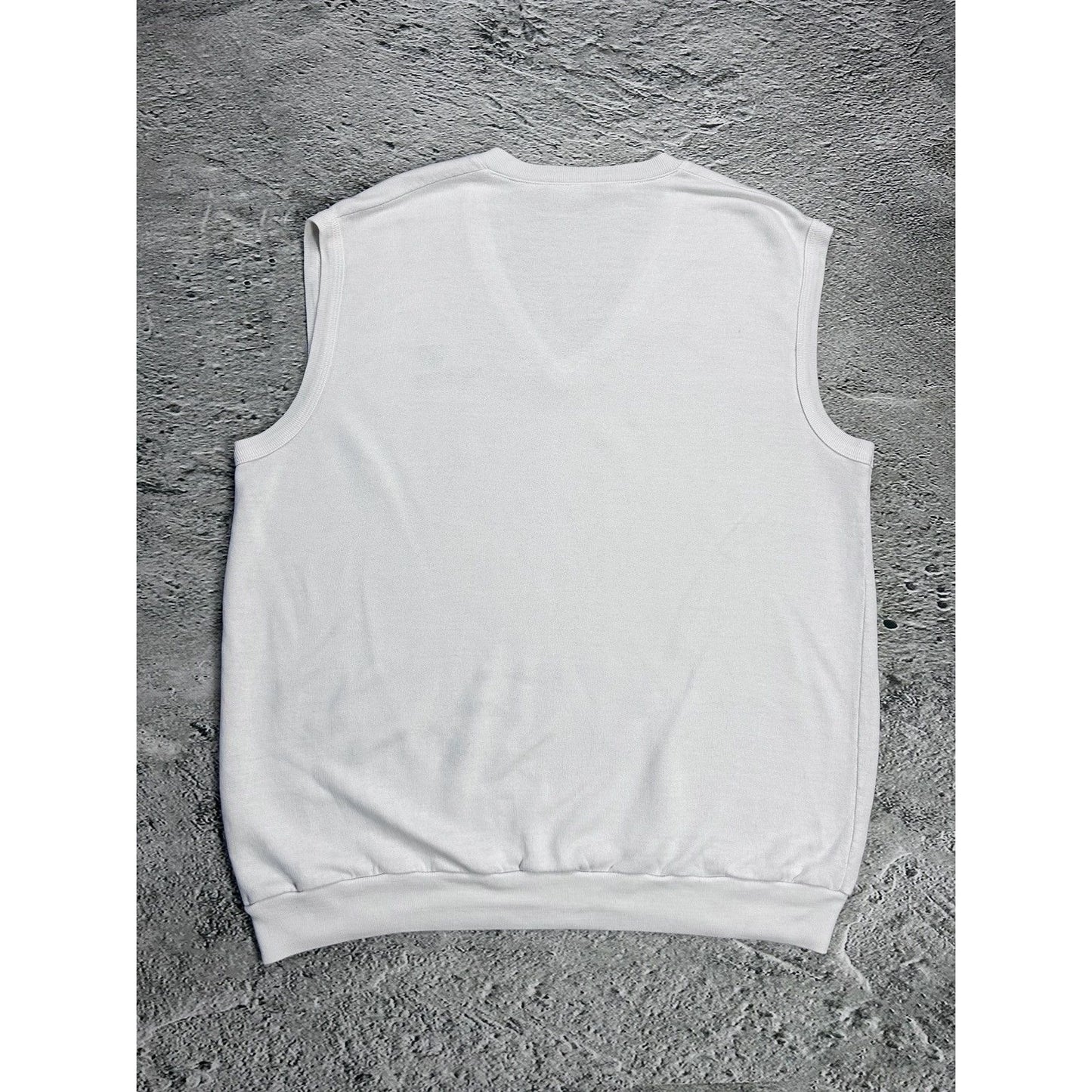Sergio Tacchini vintage white sweater vest small logo