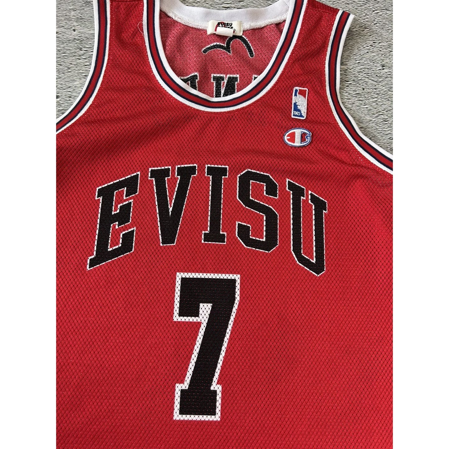 Evisu Jersey basketball 7 vintage red Chicago Bulls