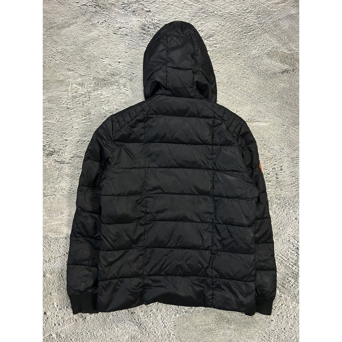 Vintage Armani Jeans Puffer Jacket Black