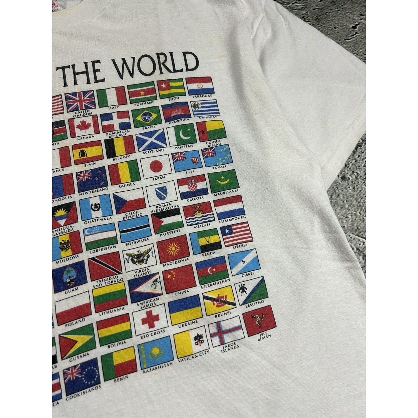 Citizen Of The World Vintage T-Shirt flags single stitch 90s
