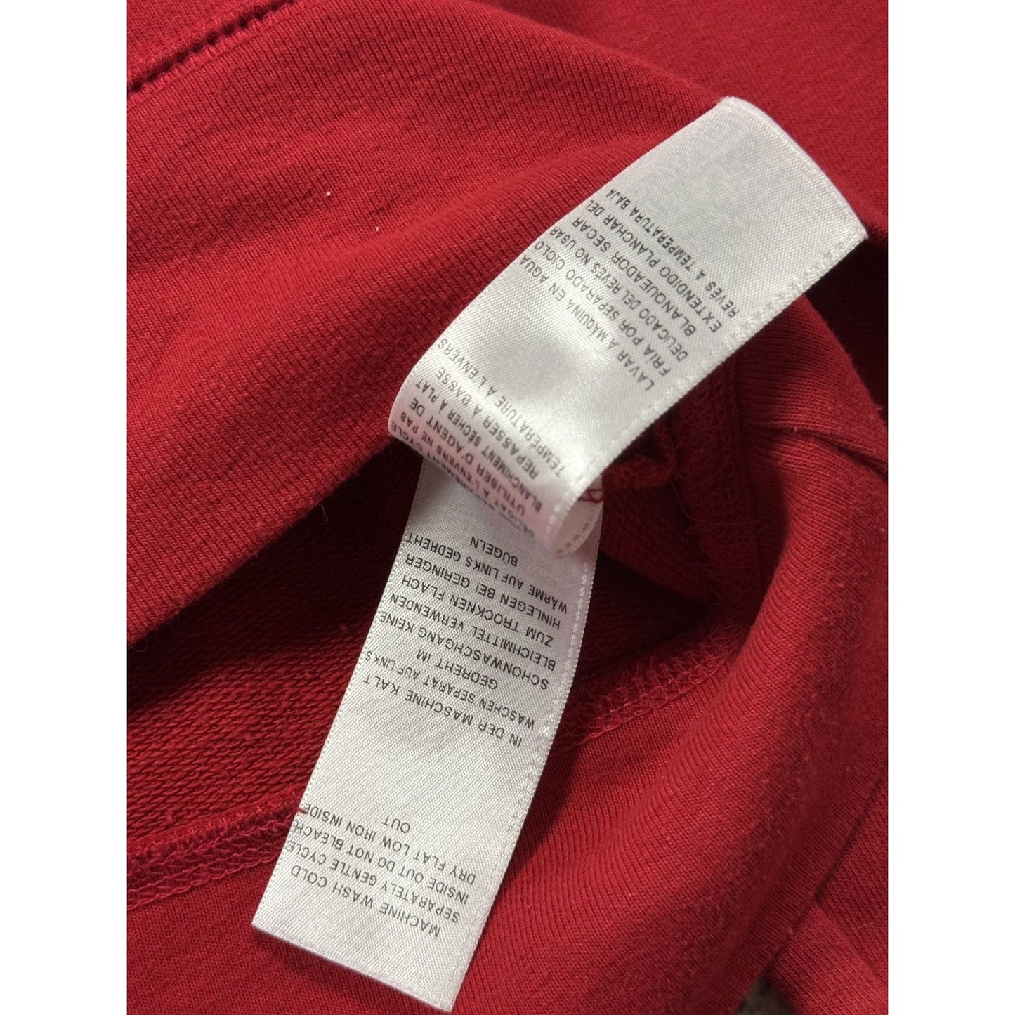 True Religion Red Crewneck big logo horseshoe Boxy