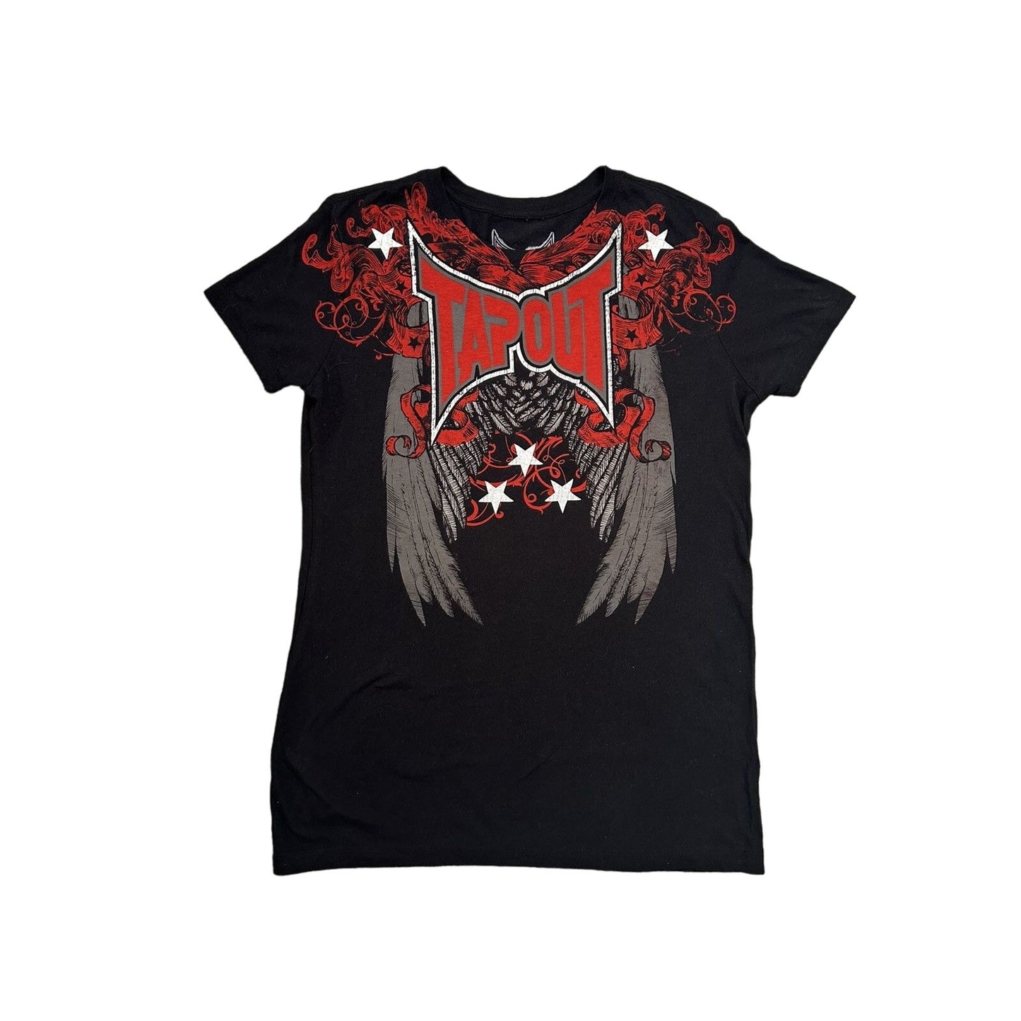 Tapout Vintage Y2K T-shirt big logo black red