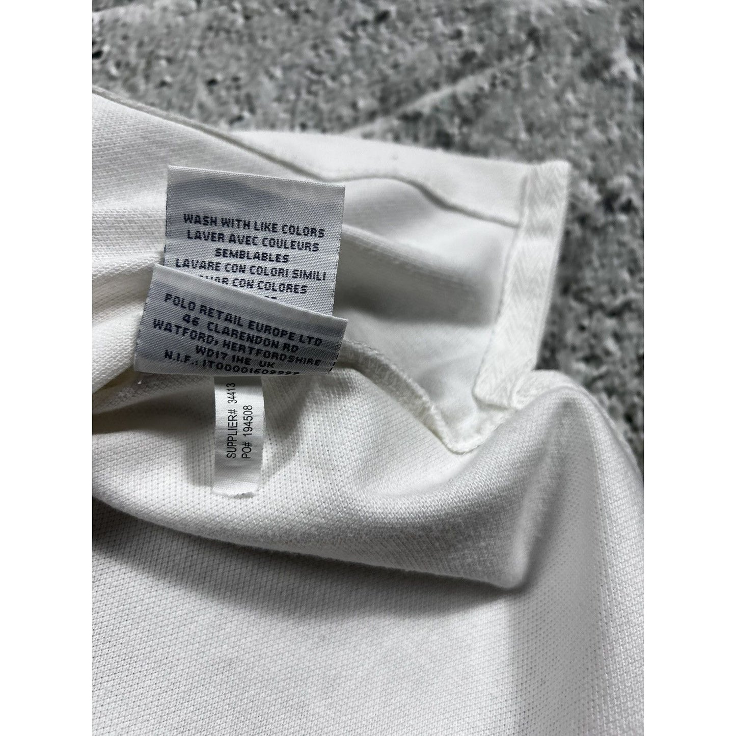 Chief Keef Polo Ralph Lauren big pony white shirt