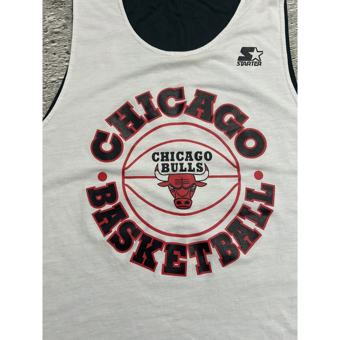 Chicago Bulls Vintage Reversible Practice Jersey Black White