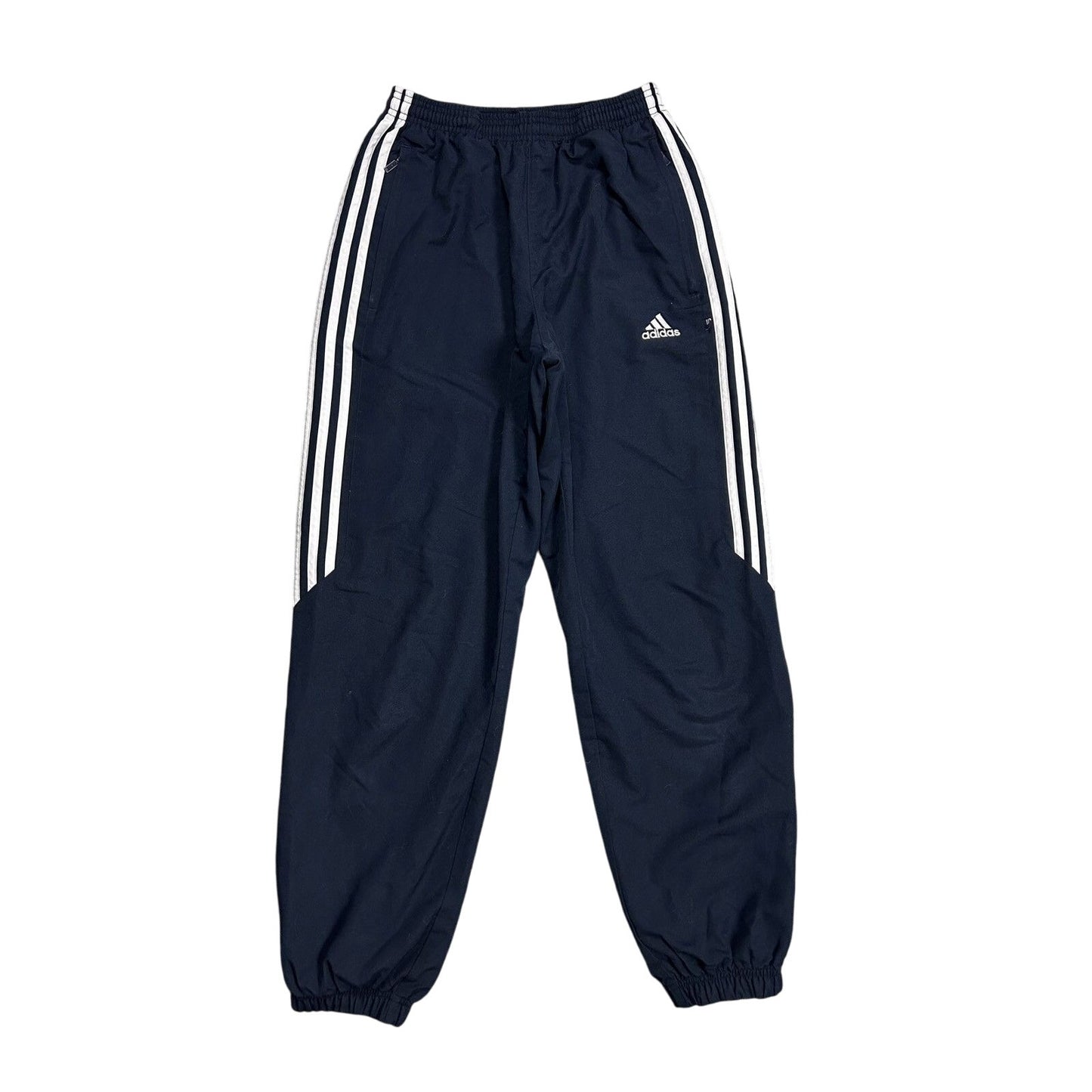 Adidas vintage navy track pants small logo 2000s drill Y2K