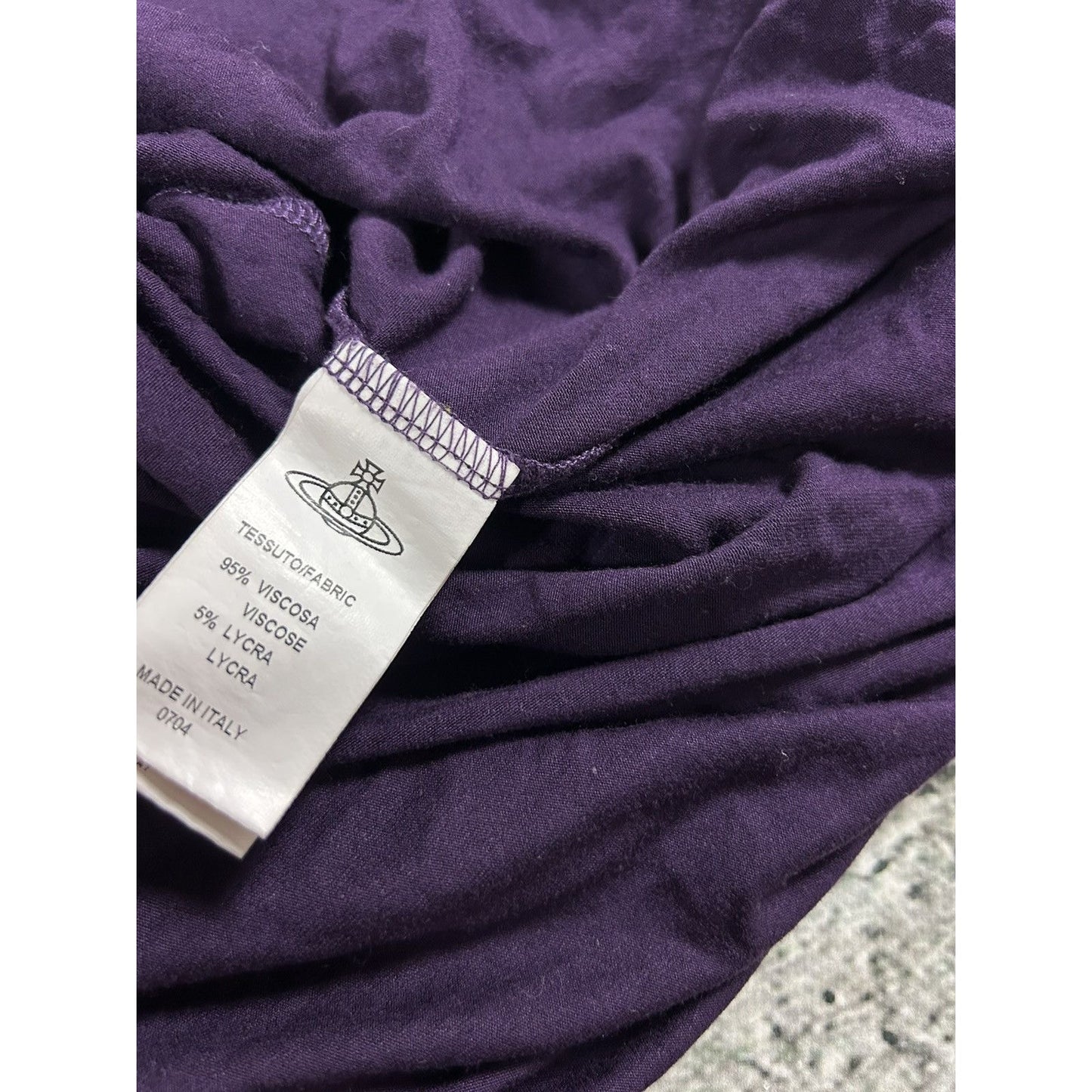 Vivienne Westwood Dress Purple asymmetrical avantgarde