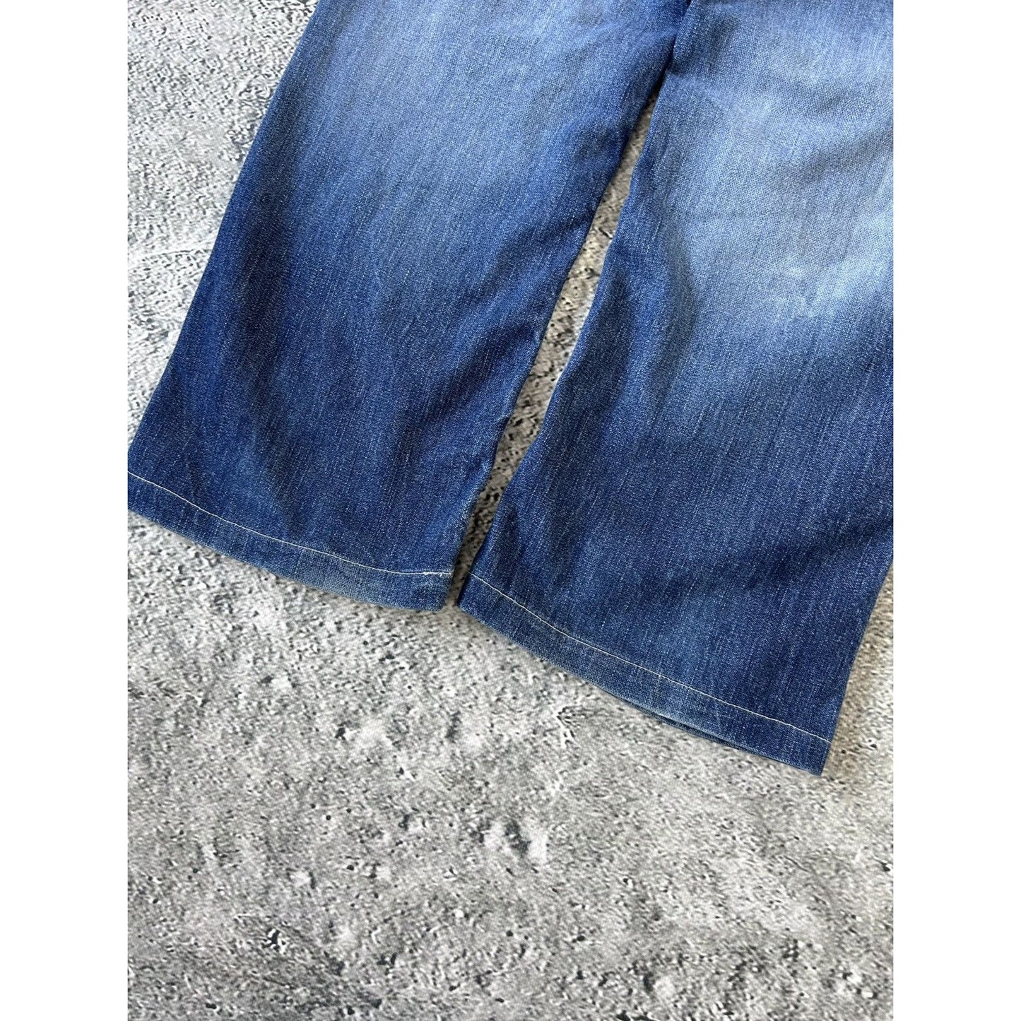 True Religion blue jeans white stitching Y2K Ricky Super T