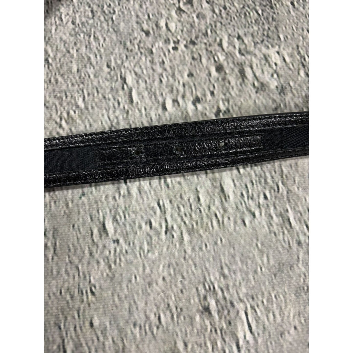 Gucci belt big buckle double G black silver monogram