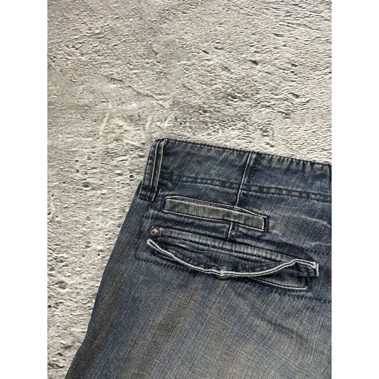 vintage jorts baggy cargo denim shorts EDC by Espirit