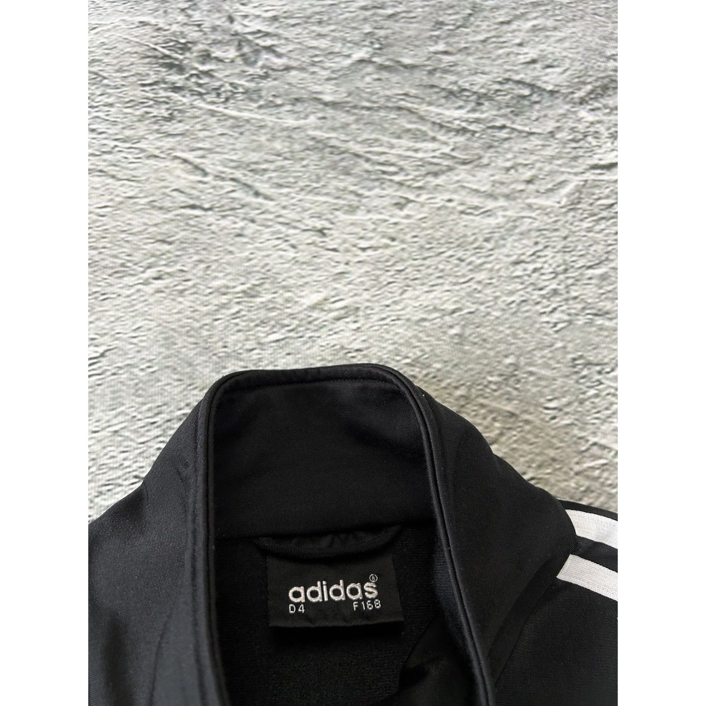 Adidas track jacket vintage black Y2K zip sweatshirt
