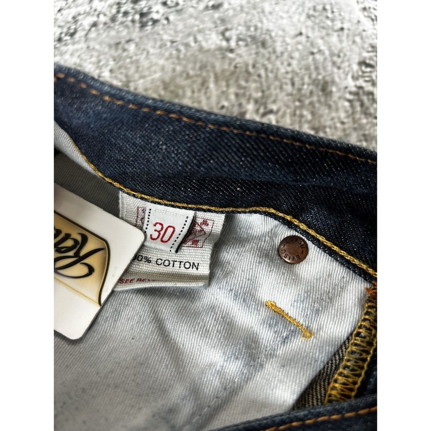 Evisu jeans daicock big logo gold selvedge denim Japan