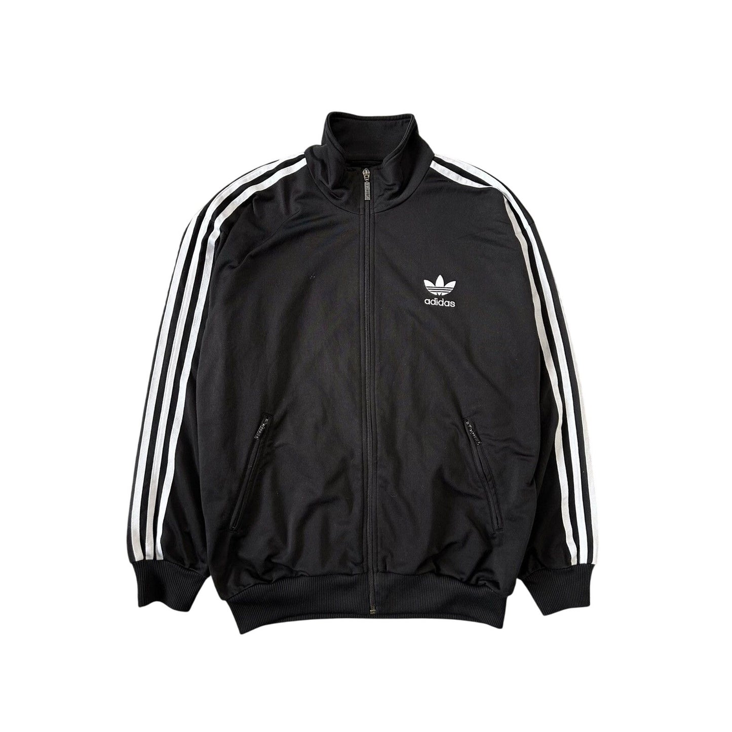 Adidas track jacket vintage black Y2K zip sweatshirt