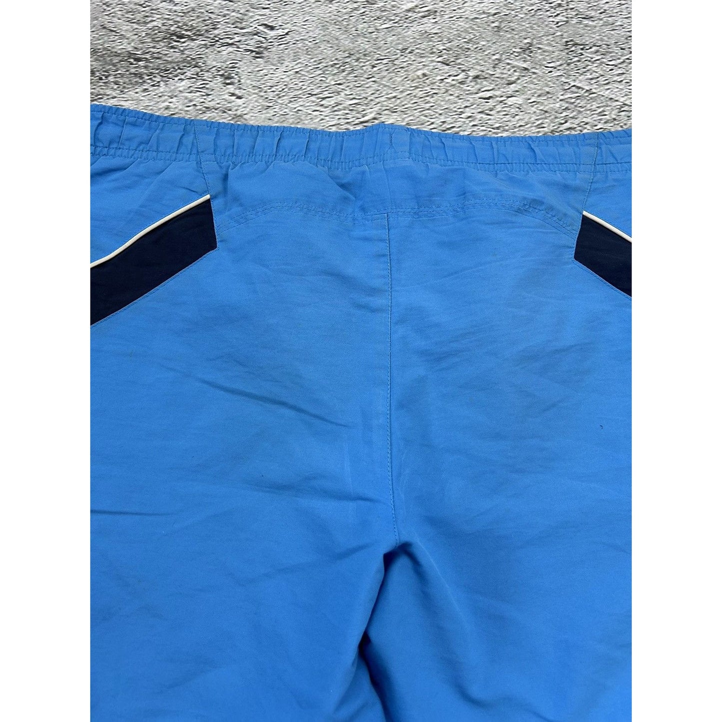 Nike vintage blue shorts track pant small swoosh Y2K