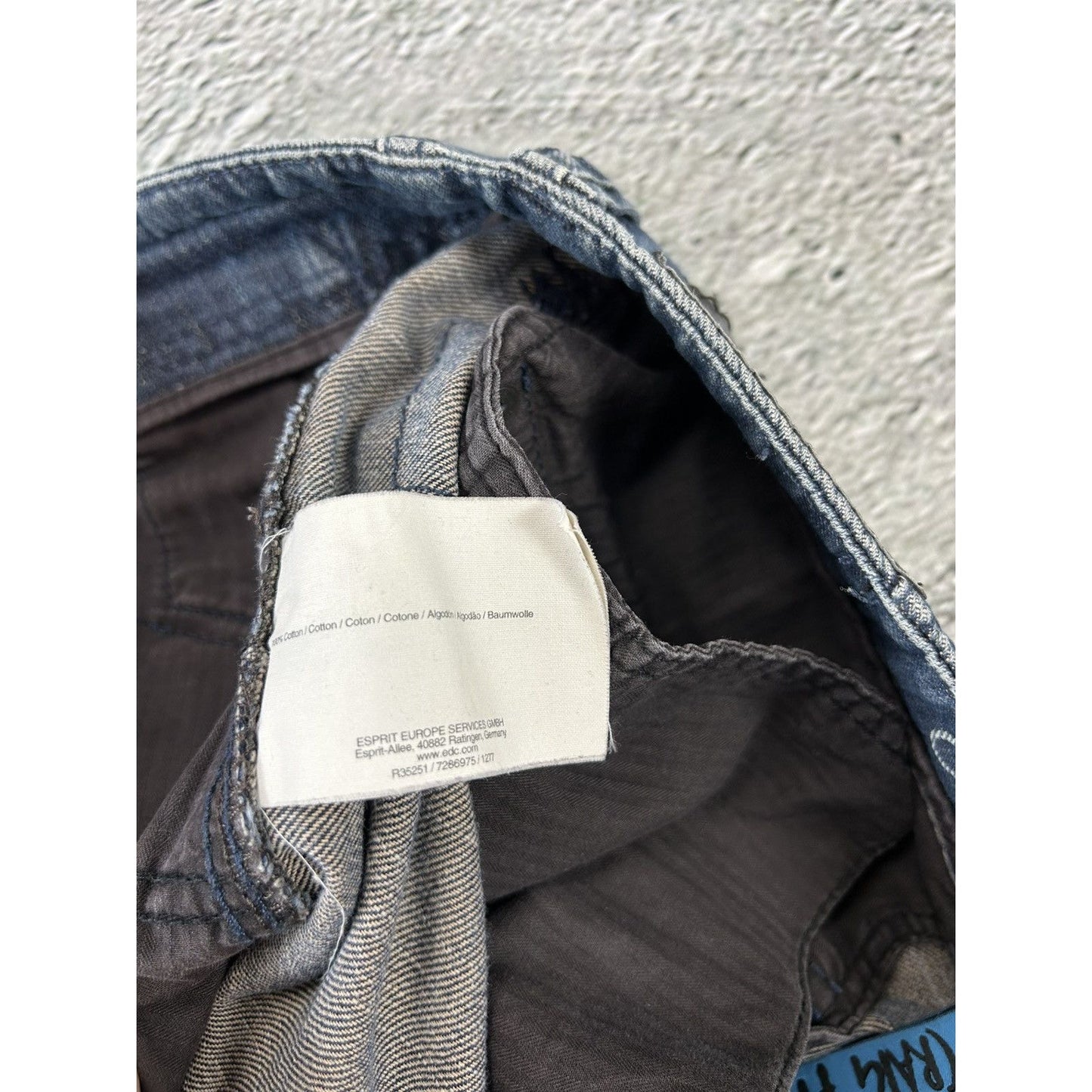 vintage jorts baggy cargo denim shorts EDC by Espirit