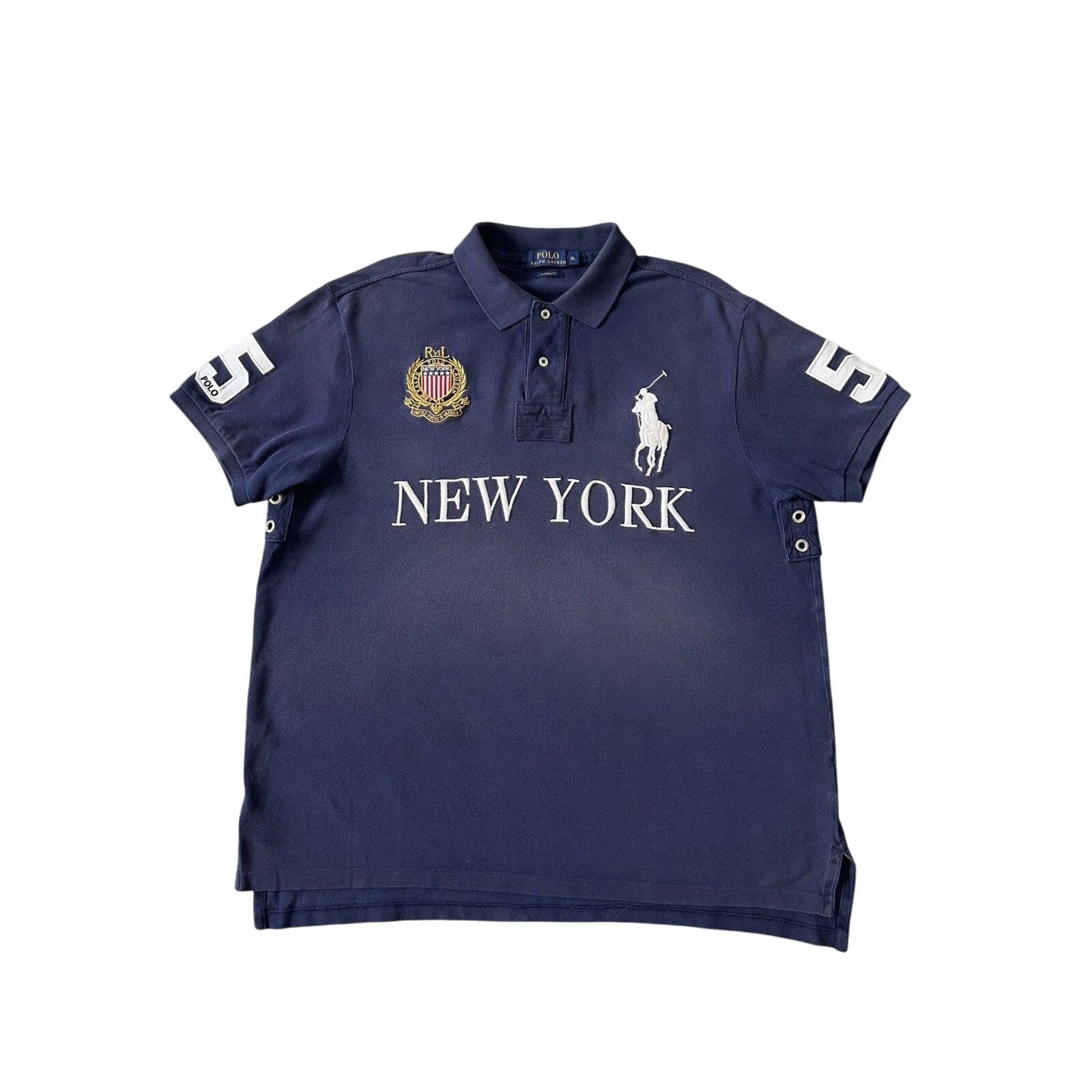 Chief Keef Polo Ralph Lauren New York navy blue Polo T-shirt