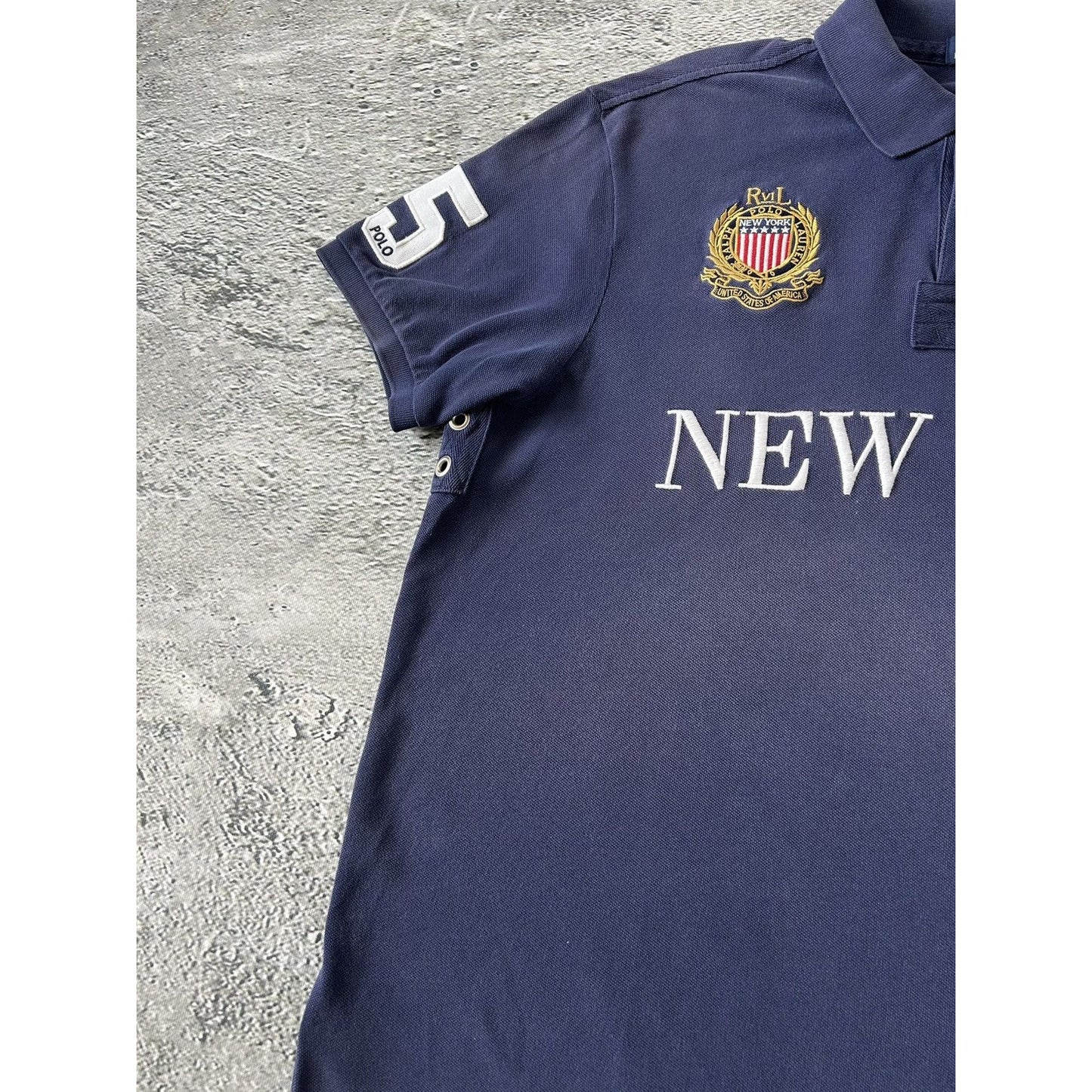 Chief Keef Polo Ralph Lauren New York navy blue Polo T-shirt