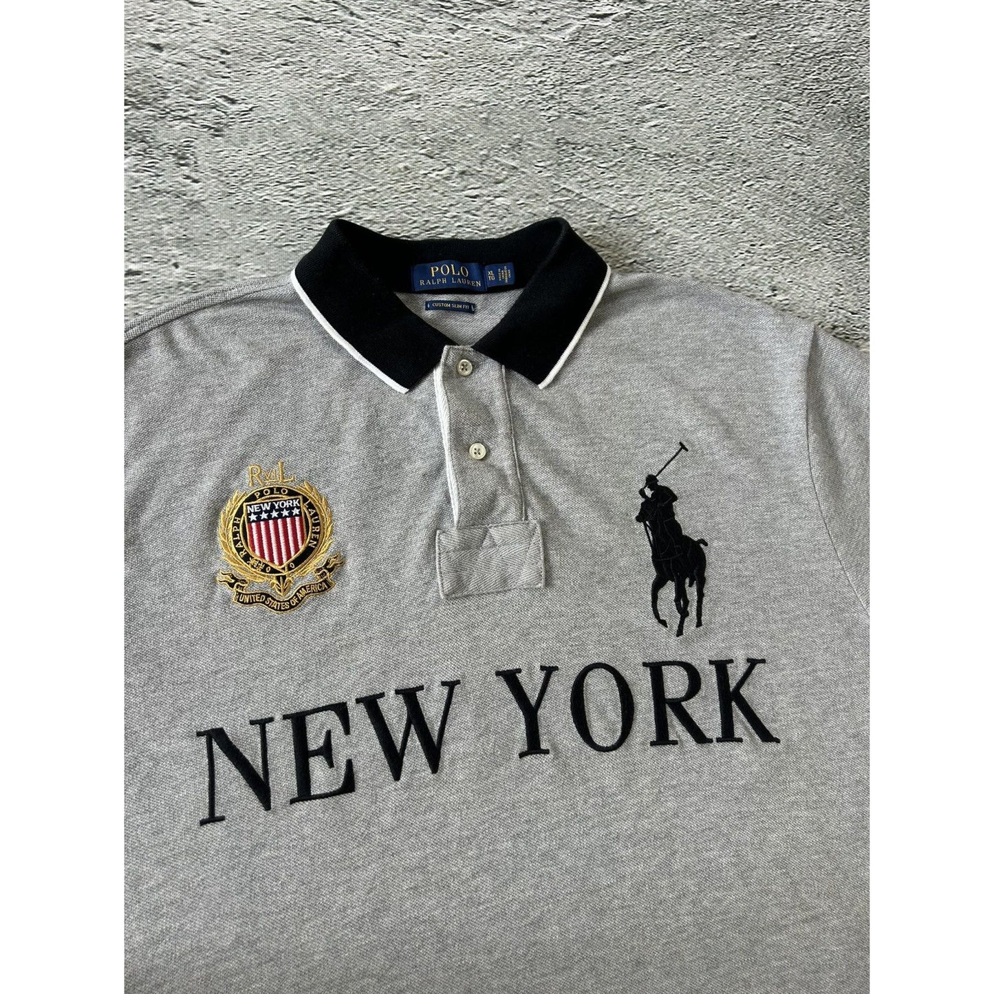Chief Kerf Polo Ralph Lauren New York grey Polo T-shirt