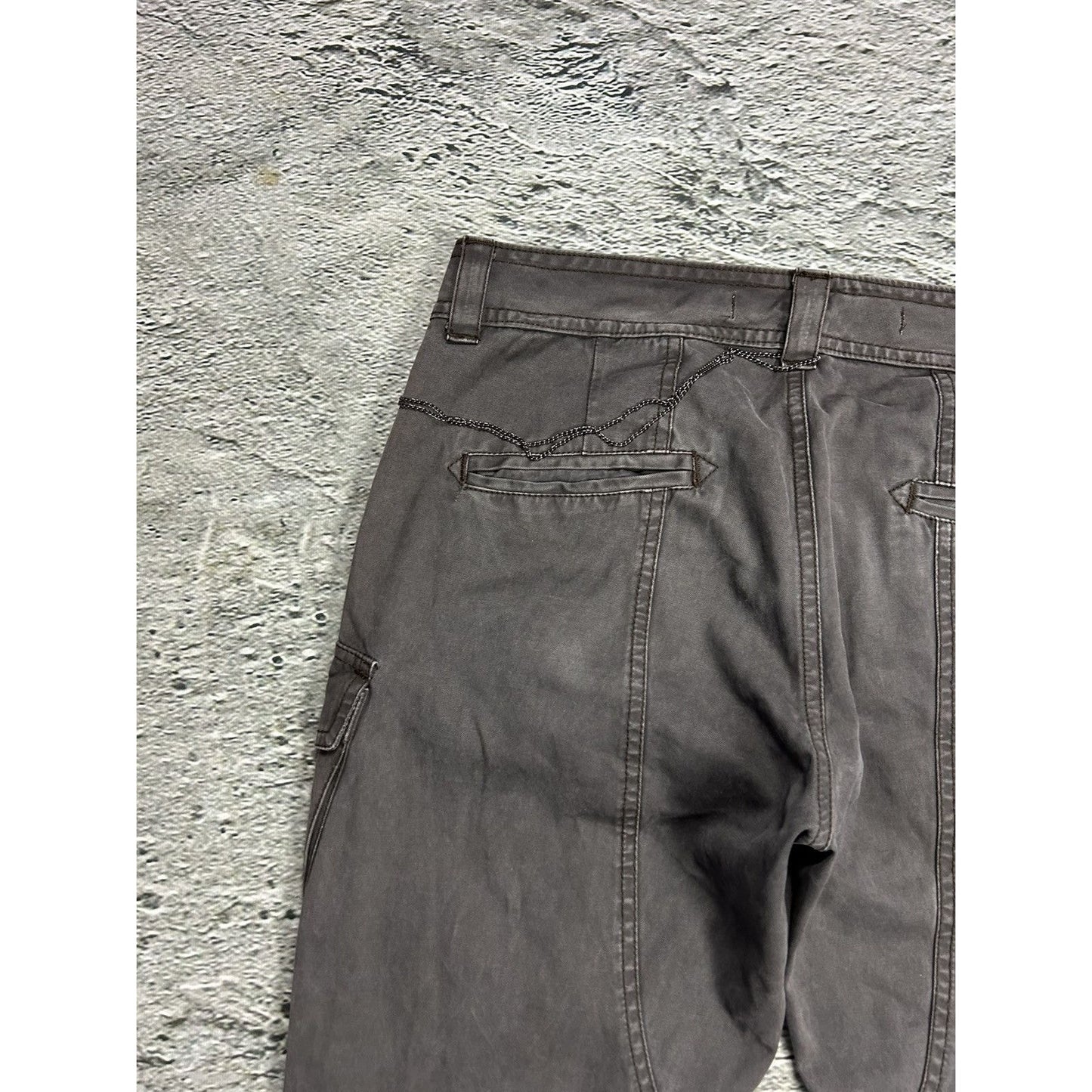 Vintage cargo pants flated grey utility military