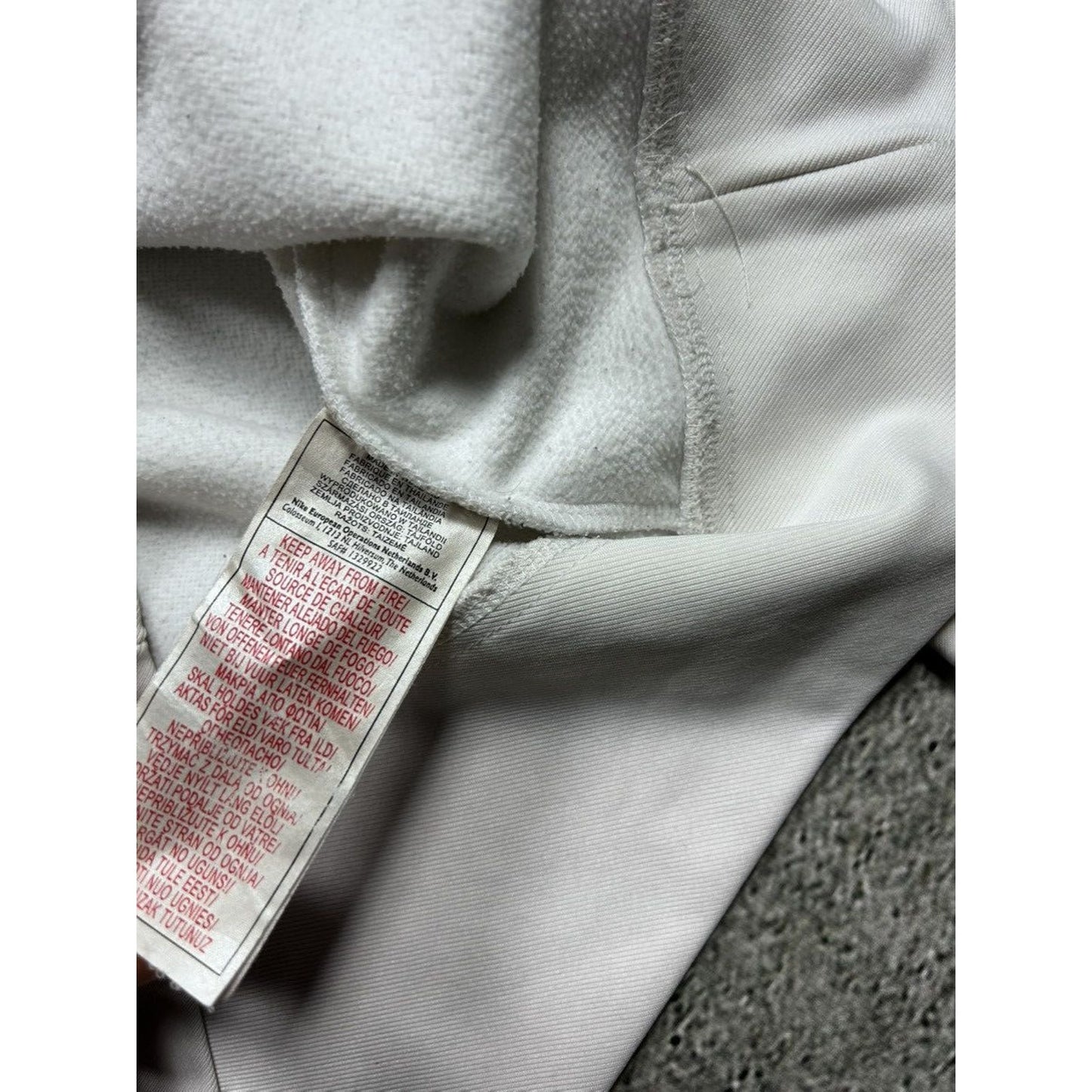 Nike TN hoodie vintage white 2000s blue Y2K sweatshirt