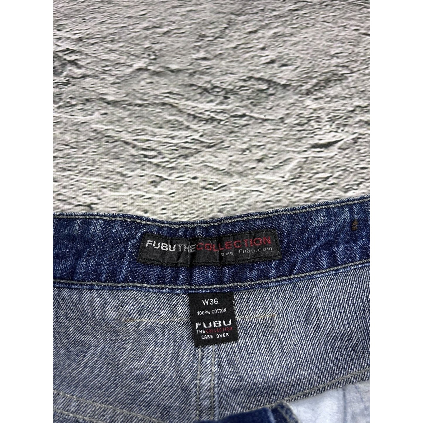FuBu jeans vintage baggy denim pants blue