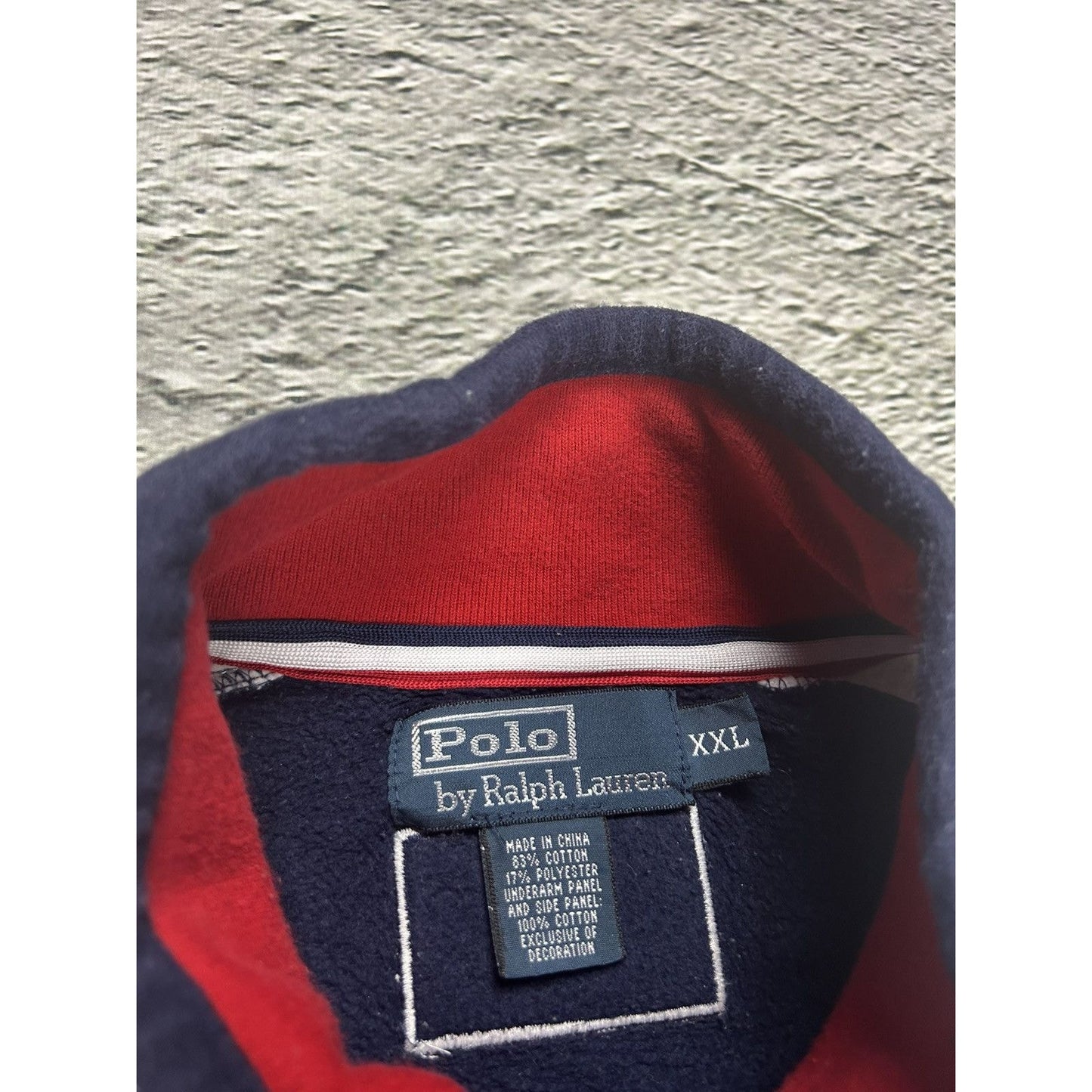 Chief Keef Polo Ralph Lauren zip sweatshirt navy USA
