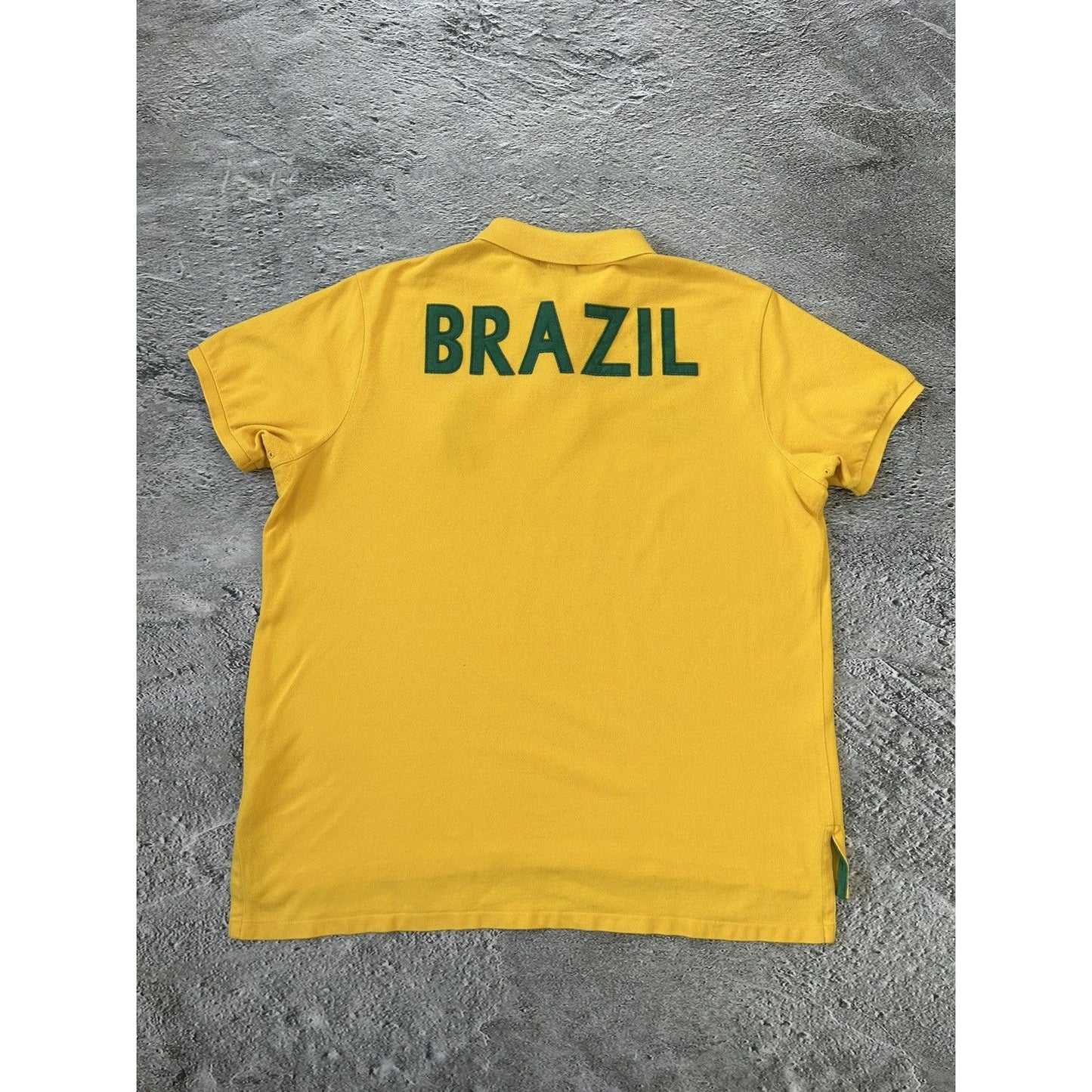 Chief Keef Polo Ralph Lauren vintage Brazil big pony yellow