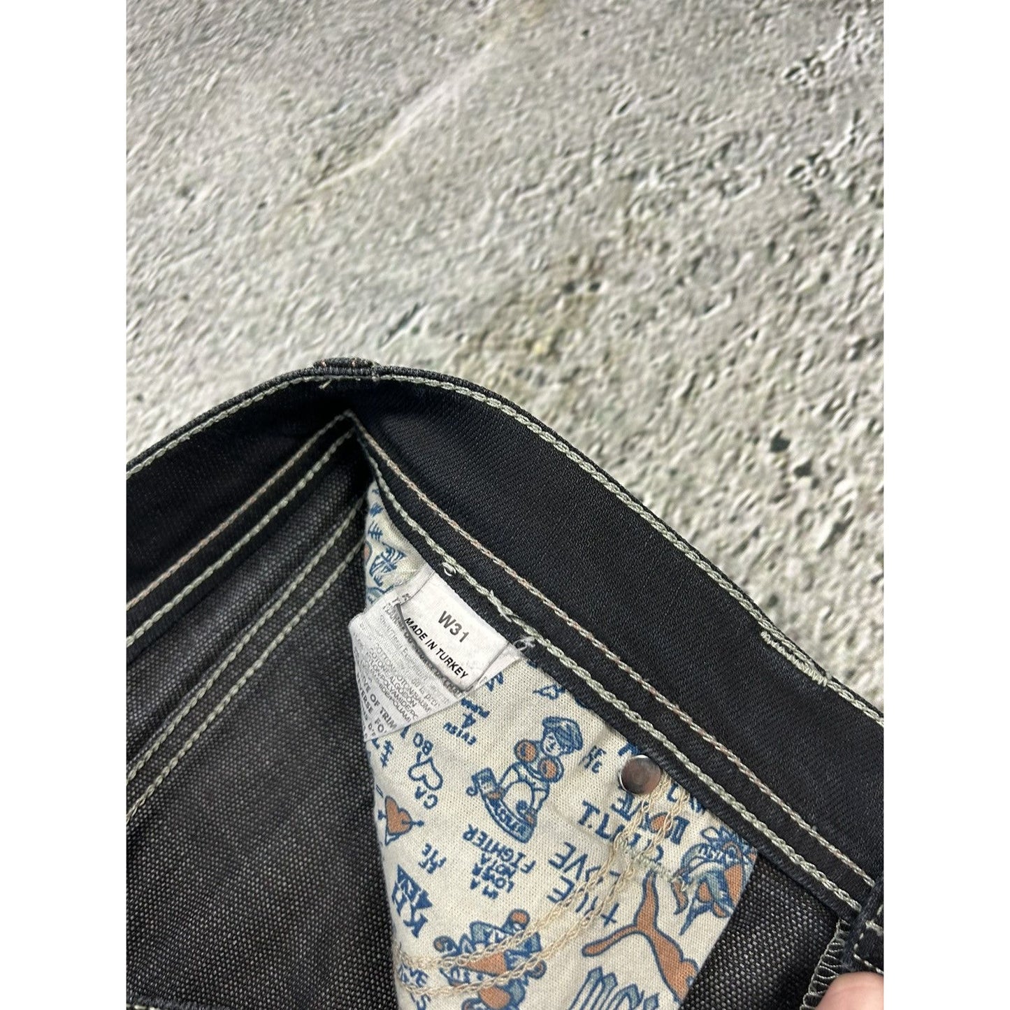 Evisu x Puma vintage black skirt seagulls Y2K