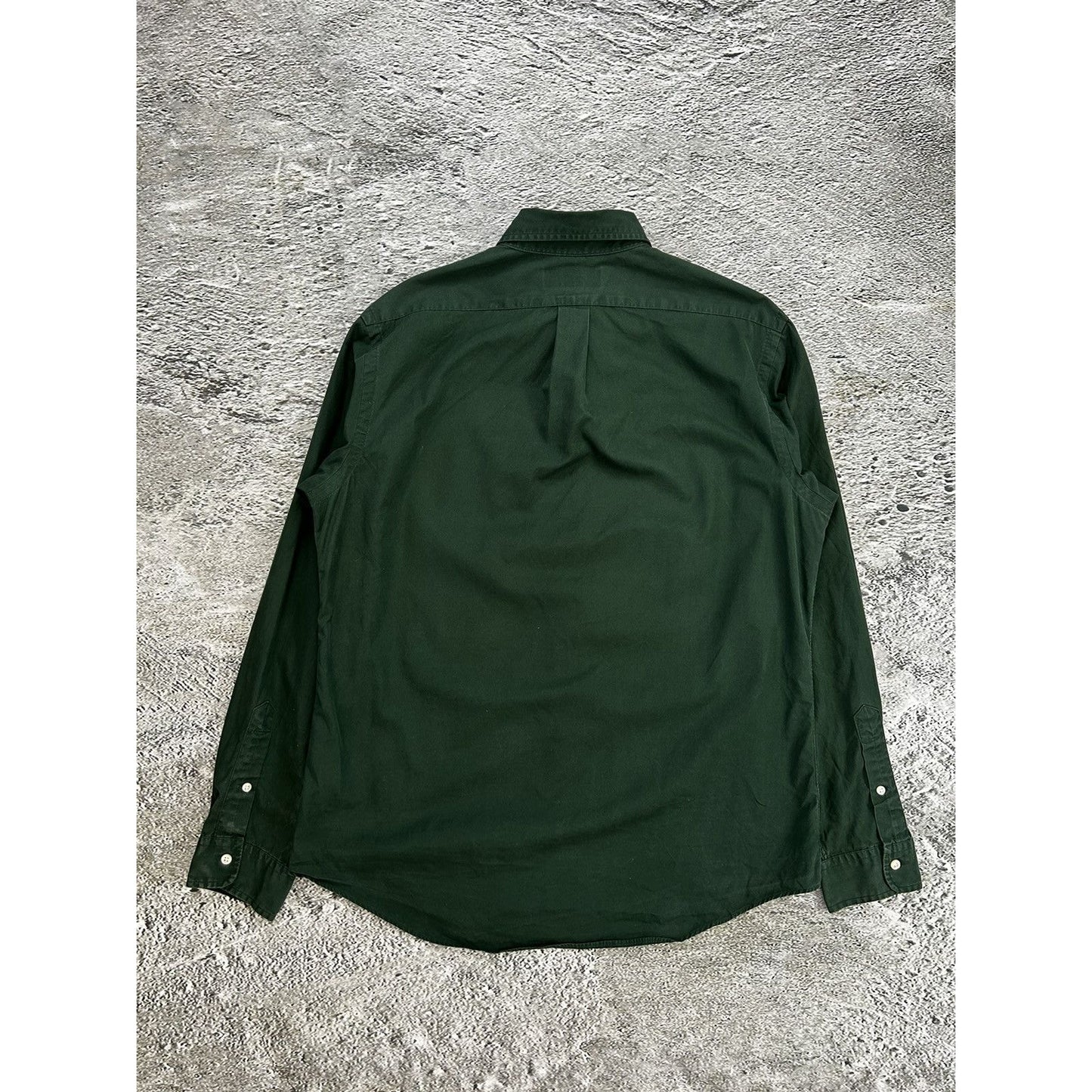 Polo Ralph Lauren green shirt button up longsleeve plain