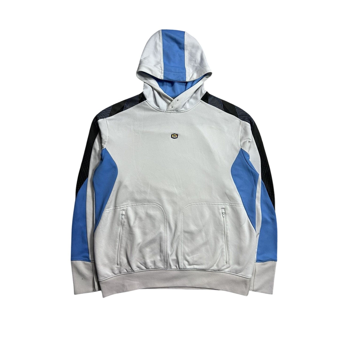 Nike TN hoodie vintage white 2000s blue Y2K sweatshirt