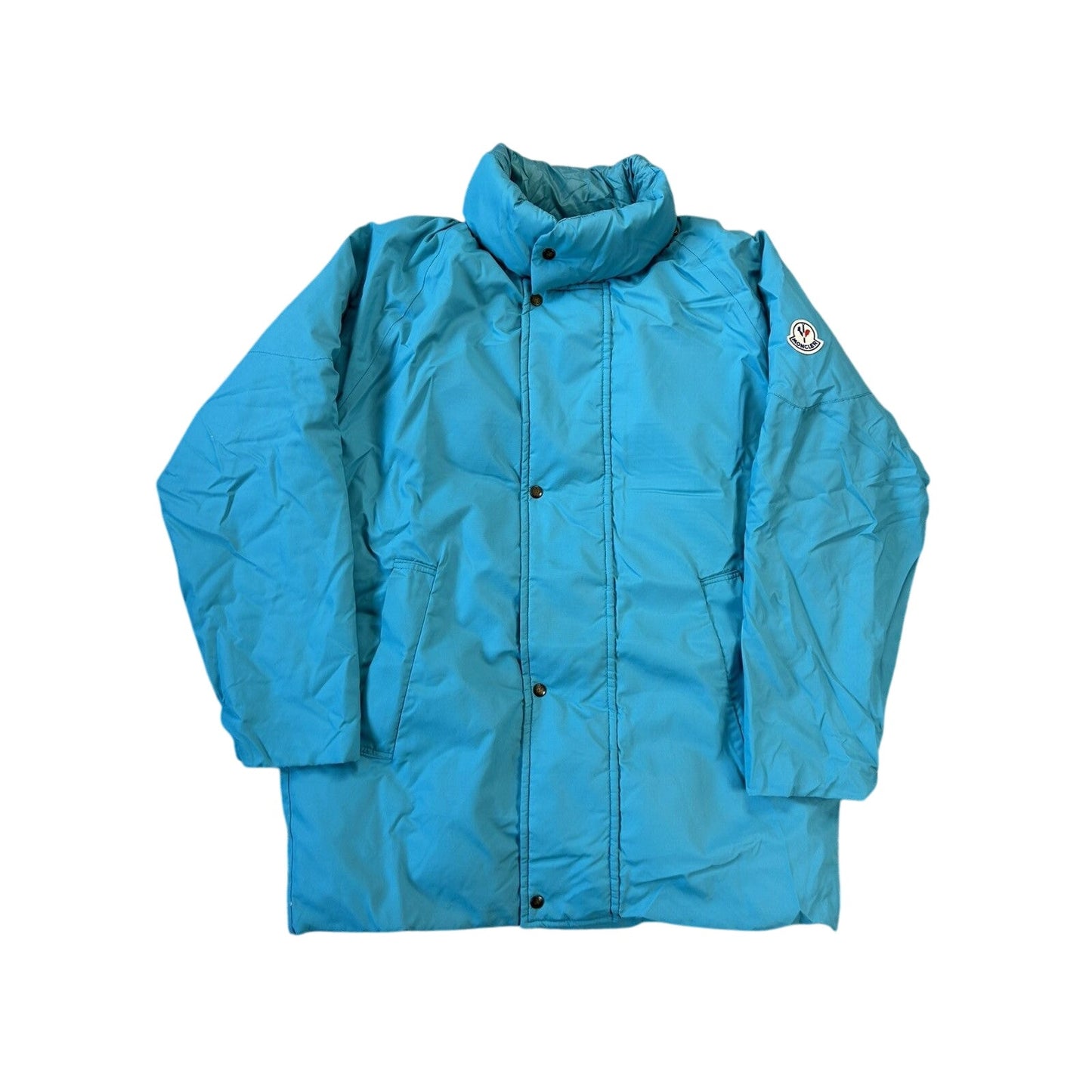Moncler vintage down puffer jacket parka coat blue 80s 90s
