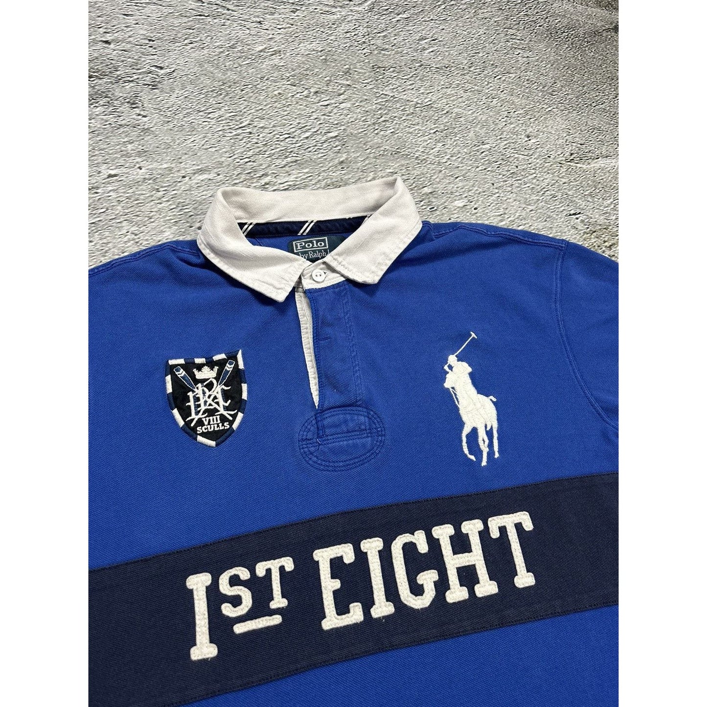 Polo Ralph Lauren vintage blue polo T-shirt big pony 1st 8