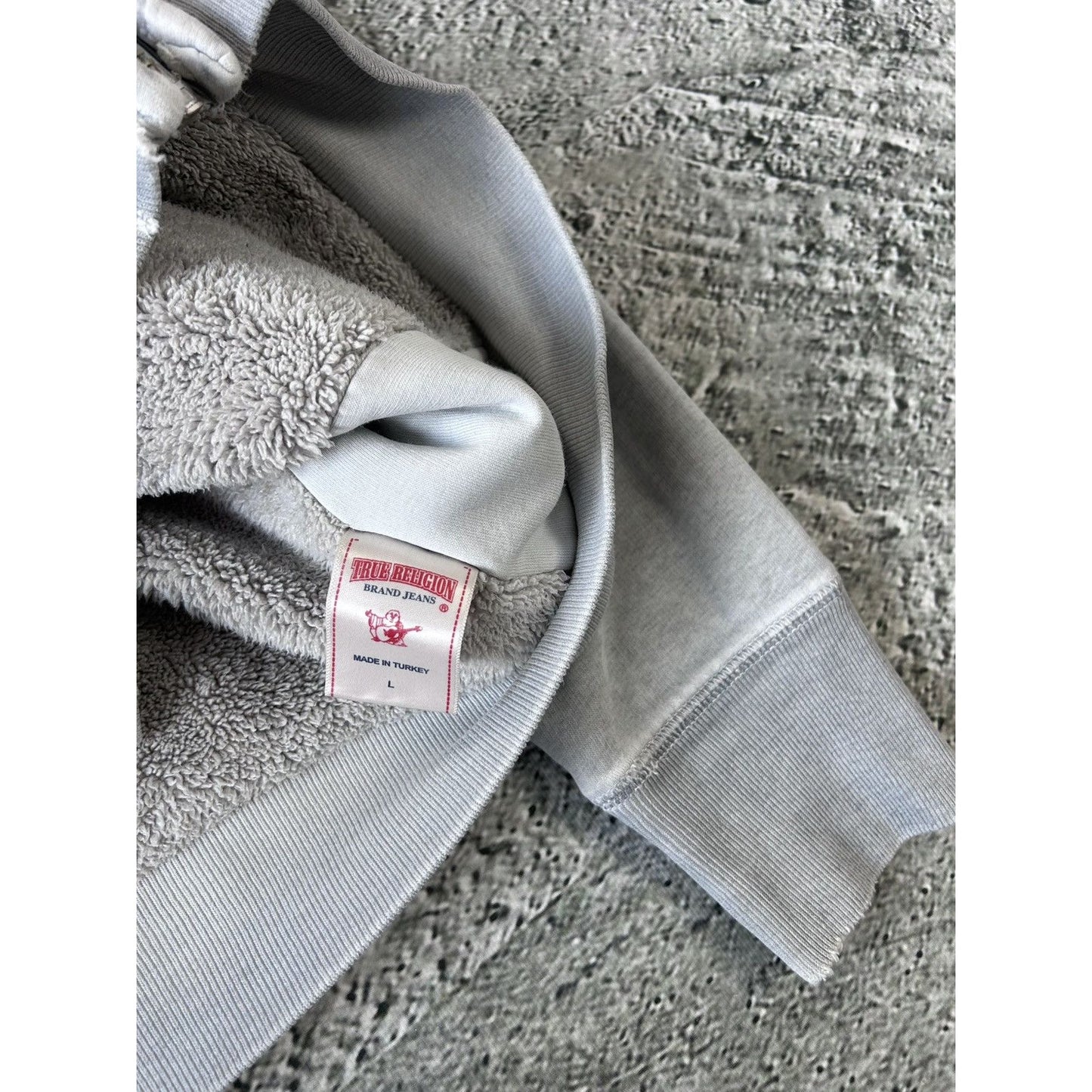 True Religion zip hoodie big logo vintage big logo Y2K