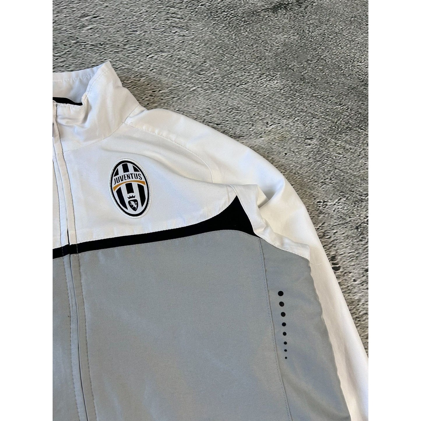 Juventus Nike track suit vintage white black drill Y2K