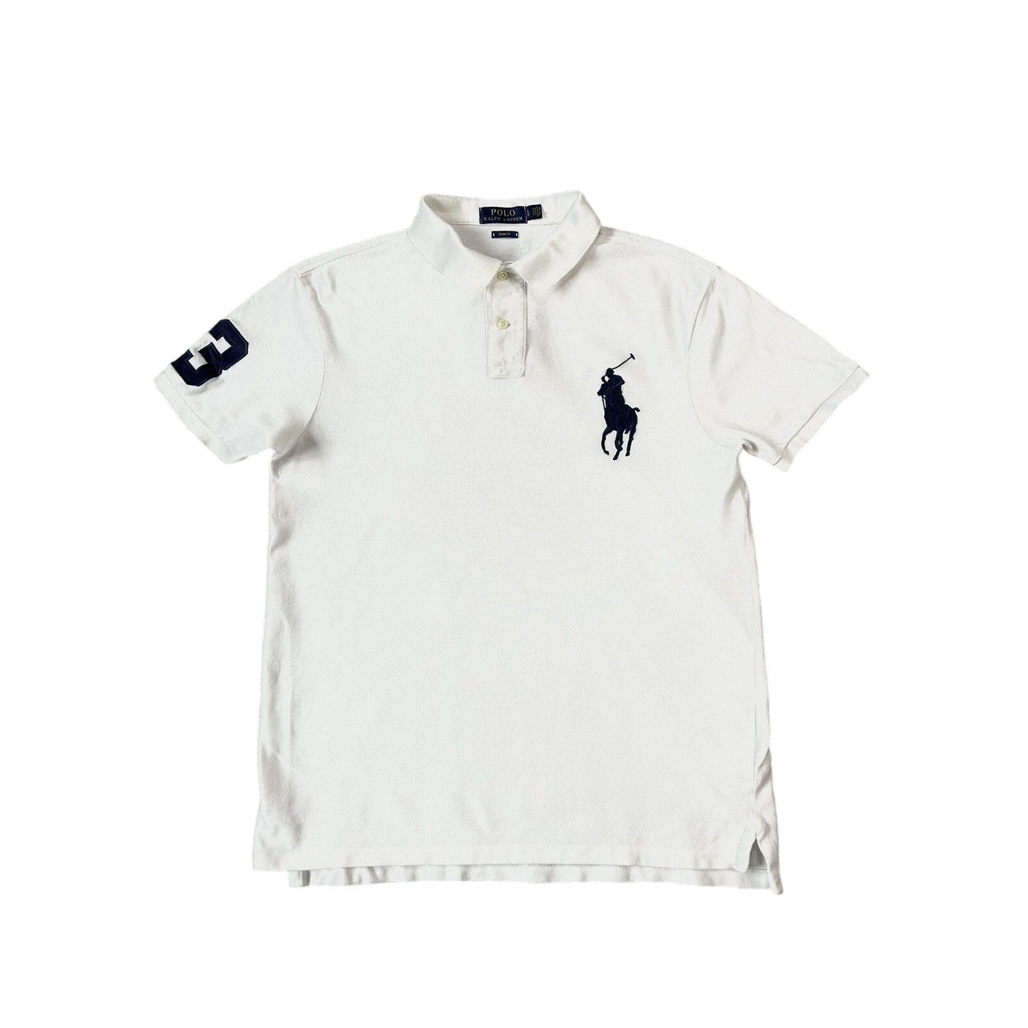 Chief Keef Polo Ralph Lauren vintage white polo T-shirt big pony